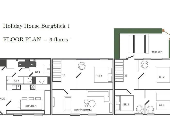 House Burgblick1 With Terrace - Vosproperties Vakantiehuis